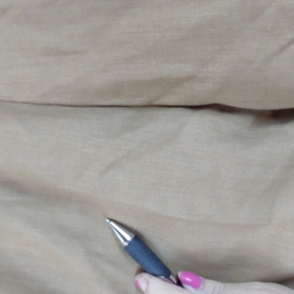 Bachrach Mens Tan Pleated /Cuffed Hem Dress  Office Trousers Silk Wool Sz.35X30 - Picture 13 of 13